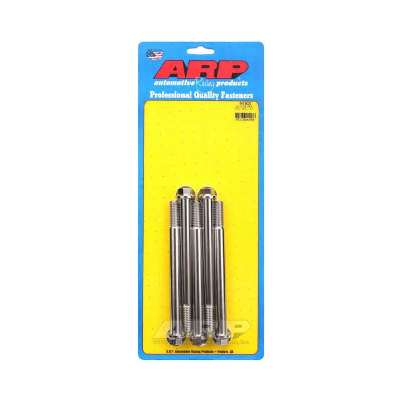 Șuruburi și piulițe universale ARP 1/2-13 – Șuruburi hexagonale din oțel inoxidabil x5 - ARP-646-6000 - 646-6000 - 3666618194240